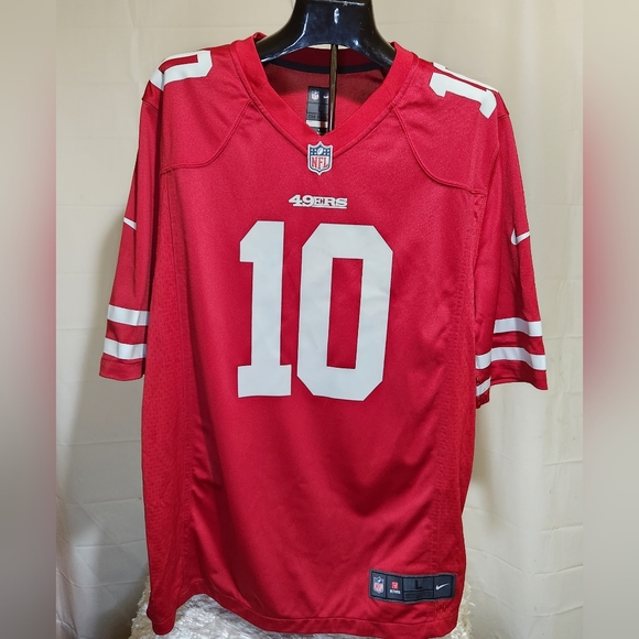 San Francisco 49ers Jimmy Garoppolo Jersey #10 NFL NIKE on filed jersey L - Picture 6 of 10